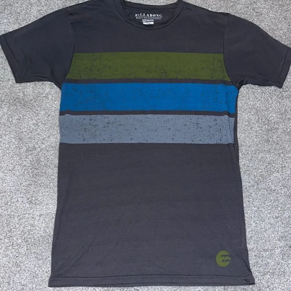 Retro women’s stripe Billabong Surfer surf beach UVA/UVB protection Tee T shirt